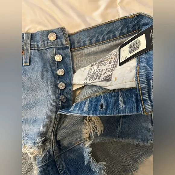 Levi's 501 Distressed Denim Shorts BNWT